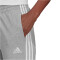 adidas Essentials Single Jersey 3-Streifen Jogginghose Damen 83F7 - mgreyh/white XS