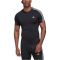 adidas Techfit 3-Streifen Trainingsshirt Herren 095A - black M