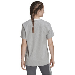 adidas Essentials T-Shirt Damen 83F7 - mgreyh/white M