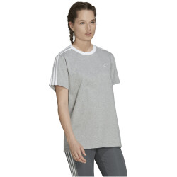 adidas Essentials T-Shirt Damen 83F7 - mgreyh/white M