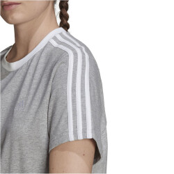 adidas Essentials T-Shirt Damen 83F7 - mgreyh/white M