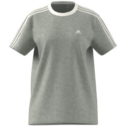 adidas Essentials T-Shirt Damen 83F7 - mgreyh/white M