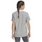 adidas Essentials T-Shirt Damen 83F7 - mgreyh/white M