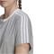 adidas Essentials T-Shirt Damen 83F7 - mgreyh/white M