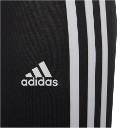 adidas Essentials 3-Streifen Leggings Damen 095A - black/white 104
