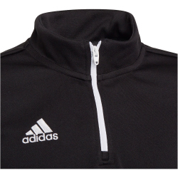 adidas Entrada 22 1/4-Zip Trainings-Top Kinder 095A - black 116