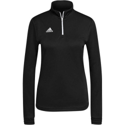 adidas Entrada 22 1/4-Zip Sweatshirt Damen 095A - black XS