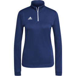 adidas Entrada 22 1/4-Zip Sweatshirt Damen H57483 - team navy blue 2 XS