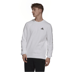 adidas Essentials Fleece Sweatshirt Herren 001A - white/black L