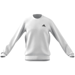 adidas Essentials Fleece Sweatshirt Herren 001A - white/black L
