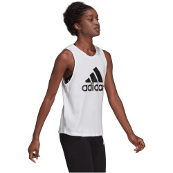 adidas Essentials Big Logo Tanktop Damen 001A - white/black M