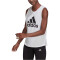 adidas Essentials Big Logo Tanktop Damen 001A - white/black M