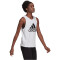 adidas Essentials Big Logo Tanktop Damen 001A - white/black M
