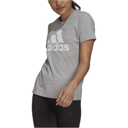 adidas Loungewear Essentials Logo T-Shirt Damen 83F7 - mgreyh/white XS