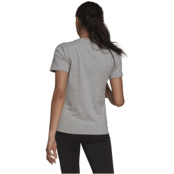 adidas Loungewear Essentials Logo T-Shirt Damen 83F7 - mgreyh/white XS