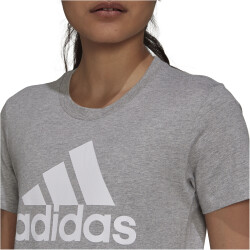 adidas Loungewear Essentials Logo T-Shirt Damen 83F7 - mgreyh/white XS