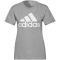 adidas Loungewear Essentials Logo T-Shirt Damen 83F7 - mgreyh/white XS