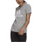 adidas Loungewear Essentials Logo T-Shirt Damen 83F7 - mgreyh/white XS