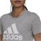 adidas Loungewear Essentials Logo T-Shirt Damen 83F7 - mgreyh/white XS
