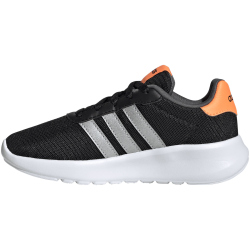 adidas Lite Racer 3.0 Sneaker Kinder A0QM - cblack/silvmt/scrora 36 2/3