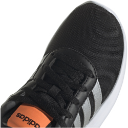 adidas Lite Racer 3.0 Sneaker Kinder A0QM - cblack/silvmt/scrora 36 2/3