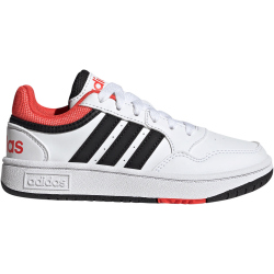 adidas Hoops 3.0 Sneaker Kinder 01F7 - ftwwht/cblack/brired 30