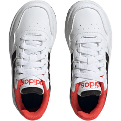 adidas Hoops 3.0 Sneaker Kinder GZ9673 - cloud white/core black/bright red 35.5