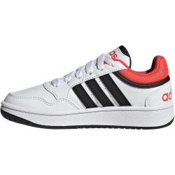 adidas Hoops 3.0 Sneaker Kinder GZ9673 - cloud white/core black/bright red 35.5