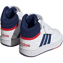 adidas Hoops Mid-Top Baby-Sneaker 01F7 - ftwwht/vicblu/betsca 23.5