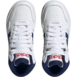 adidas Hoops Mid-Top Sneaker Kinder 01F7 - ftwwht/vicblu/betsca 29