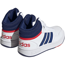 adidas Hoops Mid-Top Sneaker Kinder 01F7 - ftwwht/vicblu/betsca 29