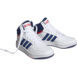 adidas Hoops Mid-Top Sneaker Kinder 01F7 - ftwwht/vicblu/betsca 35