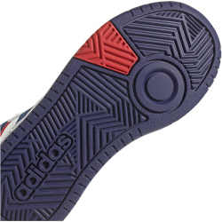 adidas Hoops Mid-Top Sneaker Kinder 01F7 - ftwwht/vicblu/betsca 35