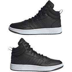 adidas Hoops 3.0 Basketball Classic Winterized Mid-Top Winterschuhe gefüttert Herren A0QM - cblack/cblack/ftwwht 39 1/3