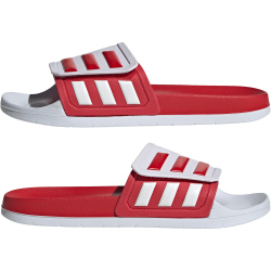 adidas TND adilette Badelatschen mit Klettverschluss und Cloudfoam Sohle 01F7 - ftwwht/scarle/scarle 38