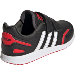 adidas vs Switch 3 Lifestyle Running Hook and Loop Strap Sneaker Kinder A0QM - cblack/ftwwht/vivred 29