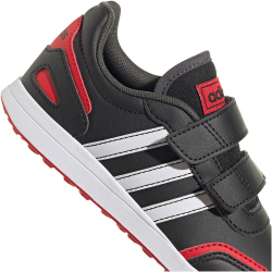 adidas vs Switch 3 Lifestyle Running Hook and Loop Strap Sneaker Kinder A0QM - cblack/ftwwht/vivred 29