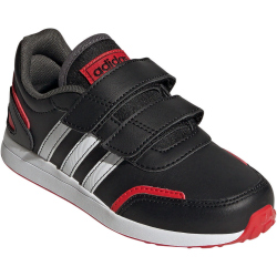 adidas vs Switch 3 Lifestyle Running Hook and Loop Strap Sneaker Kinder A0QM - cblack/ftwwht/vivred 35