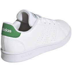 adidas Advantage Court Lace Sneaker Kinder 01F7 - ftwwht/green/cblack 36