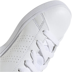 adidas Advantage Court Lace Sneaker Kinder 01F7 - ftwwht/green/cblack 36