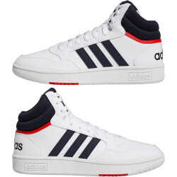 adidas Hoops 3.0 Mid Classic Vintage Sneaker 01F7 - ftwwht/legink/vivred 41 1/3