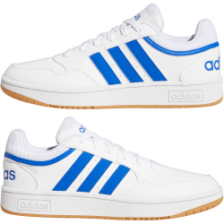 adidas Hoops 3.0 Low Classic Vintage Sneaker GY5435 - cloud white/team royal blue/gum 3 43 1/3