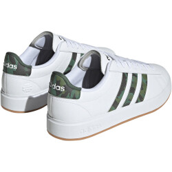 adidas Grand Court Cloudfoam Comfort Sneaker Camouflage Herren 01F7 - ftwwht/ftwwht/greoxi 46 2/3