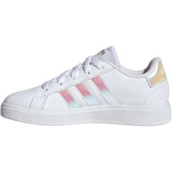adidas Grand Court Lace Tennis Sneaker Kinder 01F7 - ftwwht/irides/ftwwht 28