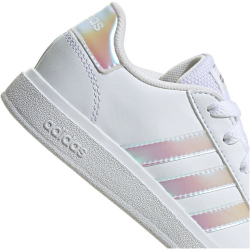 adidas Grand Court Lace Tennis Sneaker Kinder GY2326 - cloud white/iridescent/cloud white 28