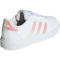 adidas Grand Court Lace Tennis Sneaker Kinder GY2326 - cloud white/iridescent/cloud white 28