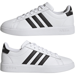 adidas Grand Court Cloudfoam Comfort Sneaker Damen GW9214 - cloud white/core black/core black 39 1/3