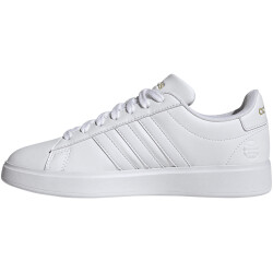 adidas Grand Court Cloudfoam Comfort Sneaker Damen 01F7 - ftwwht/ftwwht/goldmt 36