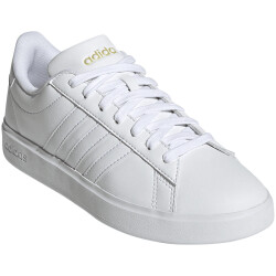adidas Grand Court Cloudfoam Comfort Sneaker Damen 01F7 - ftwwht/ftwwht/goldmt 36