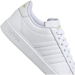adidas Grand Court Cloudfoam Comfort Sneaker Damen 01F7 - ftwwht/ftwwht/goldmt 36